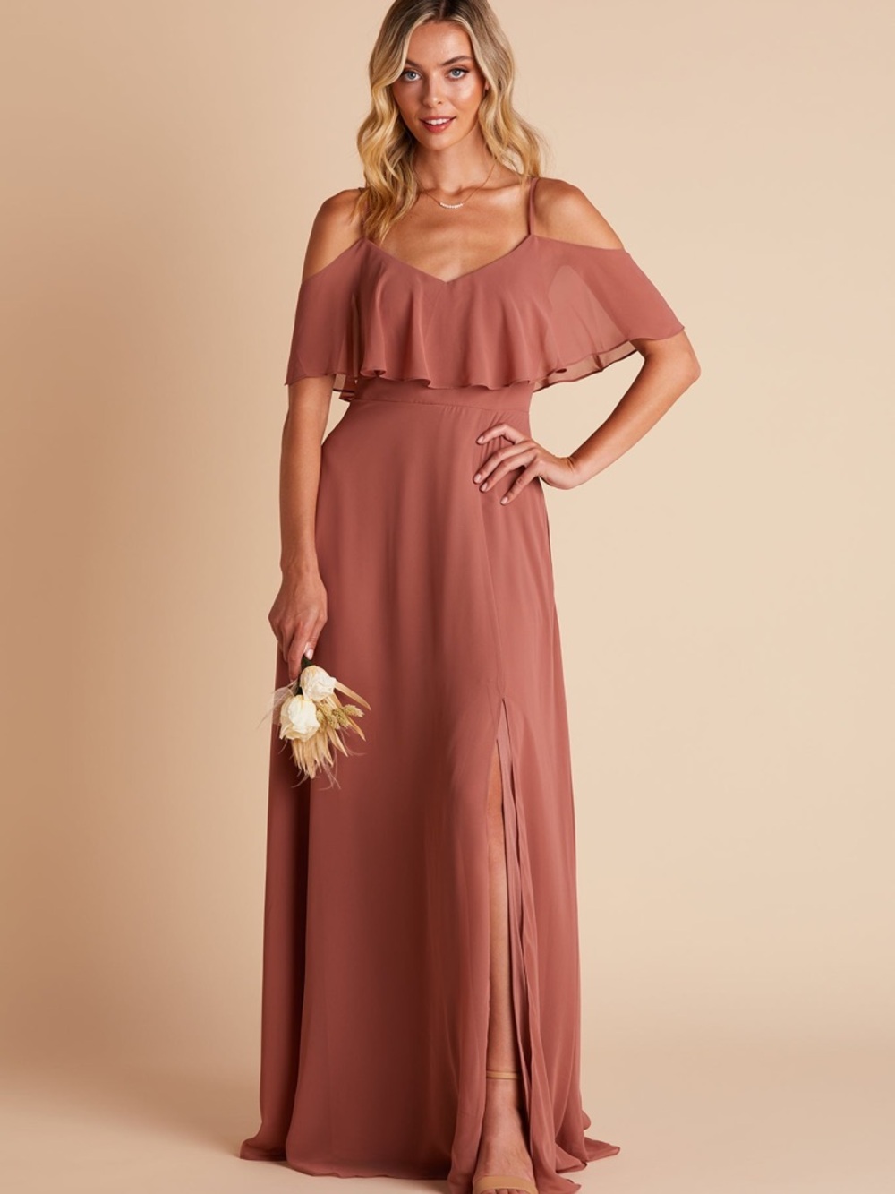 Birdy Grey Jane Convirtable Chiffon Dress with Side Slit - Picture 3 of 8